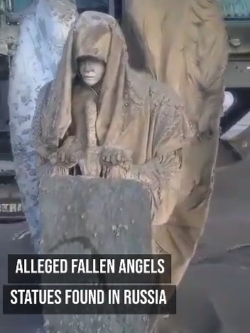 Fallen Angel Statue Discovered in Remote Russia