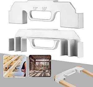 Gisafai 3 in 1 Framing Tools, 12, 14 and 16 Framing Tools on Center Stud Layout Tool Cast Aluminum Framing Spacing Tool Precision Wall Stud Framing Tool for Home DIY Projects, Roofs, Floors