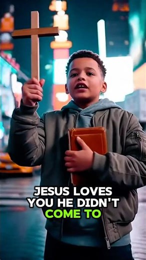 Faith That Won’t Be Ignored | Boy Preaches Jesus | Walk Street #nyc #gospel #fyp #jesus