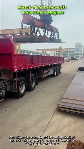 Watch This Crane Lift Tons with a Magnet