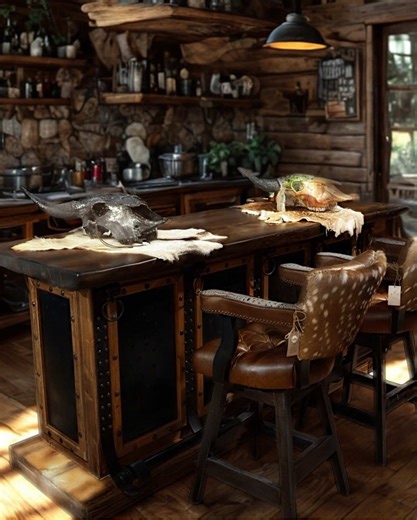 Texas-Inspired Rustic Bar for Endless Happy Hours