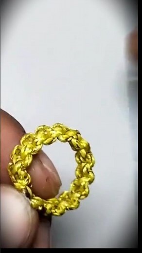 DIY Thread Ring 💖 #artandcraft #diy #bracelet