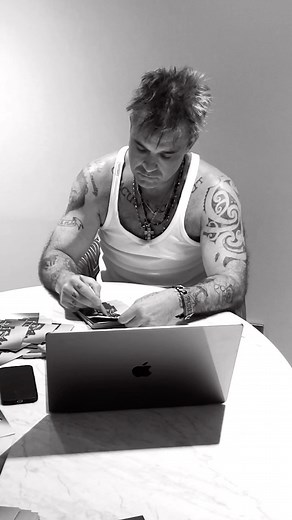 Robbie Williams on Instagram: "Signed by Robbie bundles exclusively available through the link in my bio x"