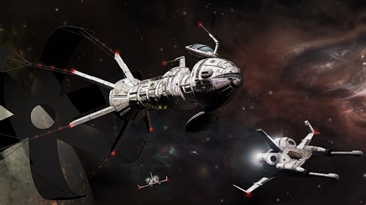 太空空战游戏——BattleTech背景 空天战机ECM系统，飞机选择界面以及能量武器演示