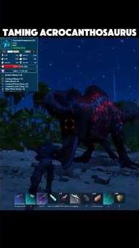 Taming Acrocanthosaurus ASA #dinosaur #arksurvivalascended #arksurvivalevolved #gaming #ark