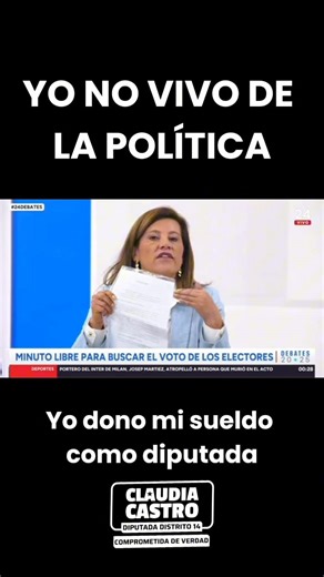 Ayer en el debate de TVN junto a colegas, candidatos a diputados por el distrito 14, reafirmando mi compromiso de ceder mi dieta parlamentaria de ser electa diputada. YO NO VIVO DE LA POLÍTICA, yo trabajo por mejorar nuestra comunidad, nuestro distrito y un mejor país. 🇨🇱 #chile #distrito14 #udi | Claudia Castro Distrito 14