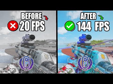 🔧RAINBOW SIX SIEGE: HOW TO FIX FPS DROPS & BOOST FPS ON LOW END PC | LAG FIX✅(UPDATED 2024)