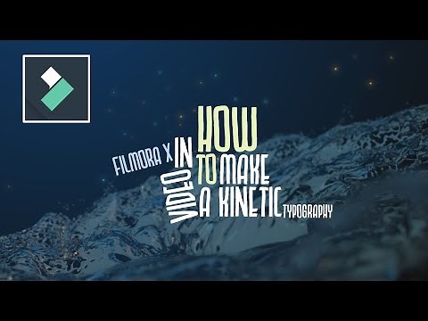 (Filmora X Tutorial): Kinetic Typography Animation