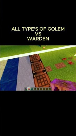 Minecraft All Type's golem's VS WARDEN! song - @SynthwaveGoose