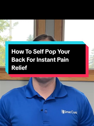 How To Self Pop Your Back For Instant Pain Relief #backpain #sciaticarelief