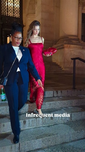 infrequent media on Instagram: "Barbara Palvin is an actress and model who became a Victoria's Secret Angel in 2019. She has walked the runway for Chanel @realbarbarapalvin cast in the Hollywood big budget film Hercules along with Dwayne The Rock Johnson. New York City CFDA Awards Fashion Awards. #barbarapalvin #therock #hercules #fashionbombdaily #explorepage #worldwide #newyorkcity #cfdaawards #cfdanyfw #cfda #bigapple #exprealty #fypage #fyreels #actressmovie #actress #nyc #nycmedia #nycphoto