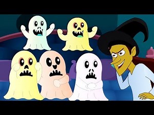 Five Little Monsters | Halloween Songs for Children & Nursery Rhymes