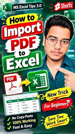✅ Import PDF to Excel in Seconds! 🔥