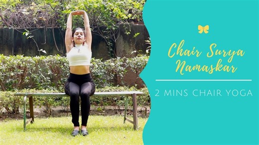 Chair Surya Namaskar: 2-Minute Chair Yoga Routine
