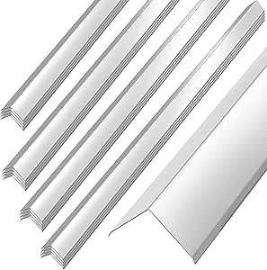 16 Pack Stainless Steel Wall Corner Guards 2 x 2 x 48 Inch Metal Wall Corner Protector with 90 Degree Angle for Wall Protection and Decoration, Adhesive Not Included