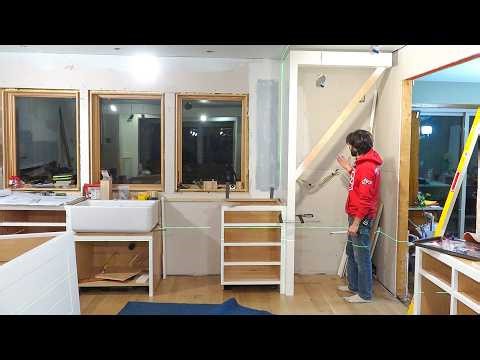 Building and Installing the Fridge Surround | Home Renovation & Addition Part 69