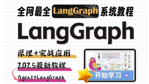 【2025最新】一套视频带你吃透LangGraph！从原理到实战，学完即就业！Agent/大模型/大模型教程/LangGraph/程序员