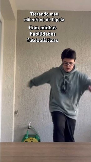 Teste de microfone lapela