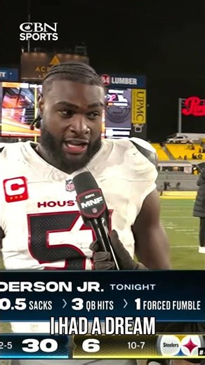 Texans DE Will Anderson Jr. shares scripture and gives thanks to Jesus Christ.