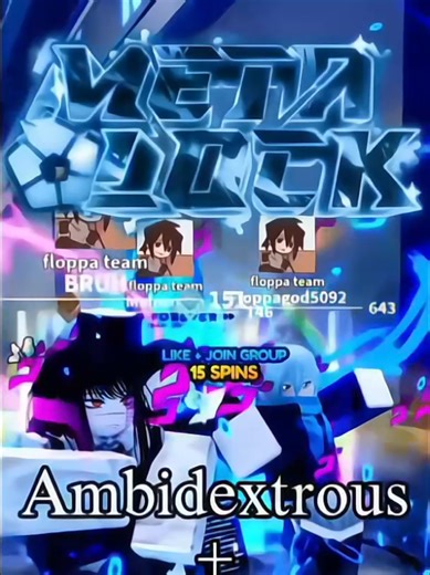 Meta Lock Ambidextrous Trait Showcase in Blue Lock