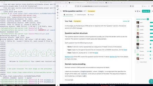 Build your own DNS server (2): write question section