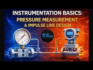 Instrumentation Basics: Pressure Measurement & Impulse Line Design Explained | 3D DECODE