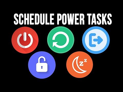Schedule PC Shutdown, Reboot, Log Off, Hibernate, Sleep & Lock Screen Tasks