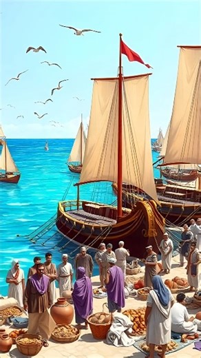 Phoenicians: Masters of the Ancient Seas 🌊🛶#phoenicians #history #shorts