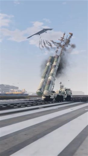 Ground Base Defense System Launch S-500 Massive Missile At B-21 Bombers Gtav #driftmissile