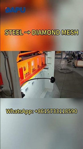 Expanded Metal Machine Working | Steel to Diamond Mesh | DAPU Machinery