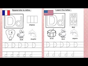 Apprendre la lettre D 🇫🇷 Vidéo Educative 🇺🇸 Learn the Letter D Coloring