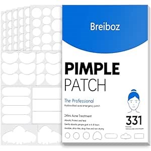 Pimple Patches for Face & Body,331 Patches Variety Pack w/ Large Sizes,Invisible Hydrocolloid Acne Patch with Tea Tree Oil & Salicylic Acid,Overnight Zit Stickers for Blemishes & Spots, All Skin Types