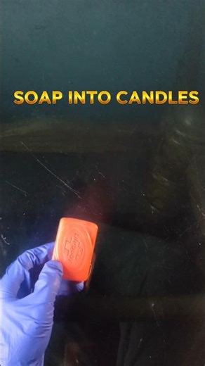 Experiment - Soap convert into candle #youtube #youtubeshorts