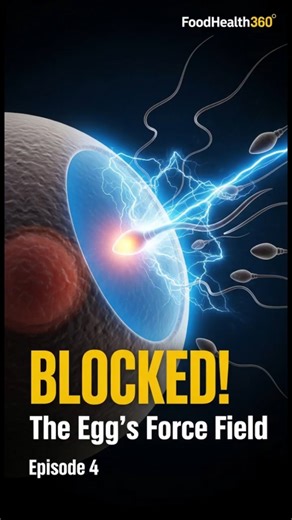 The Egg's Great Blockade: 3D Guide to Fertilization (Ep 4) | FoodHealth360 #Shorts