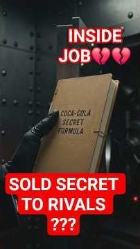 The Coca-Cola Employee Who Tried Selling Secrets to Pepsi...What happened would shock you 🫨