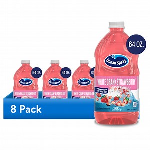 (8 pack) Ocean Spray® White Cran-Strawberry Juice Drink, 64 fl oz Bottle