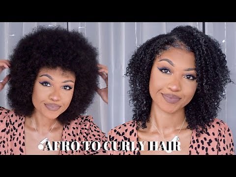 AFRO to CURLY HAIR | Testing New Hair Products on NATURAL TYPE 4 HAIR | DisisReyRey