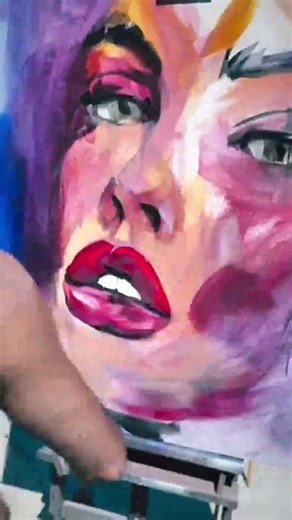 On m’a demandé de faire un tableau avec de l’émotion et de la couleur.. c’était la première fois