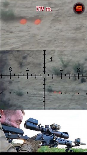 719 m HIT 💥 | Clay Target Destroyed | 6.5 Cal