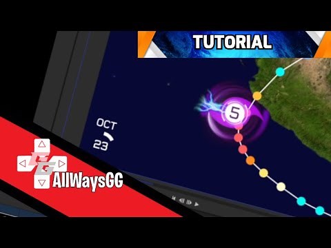 How to make a hurricane track animation on PC on Hitfilm (Tutorial)