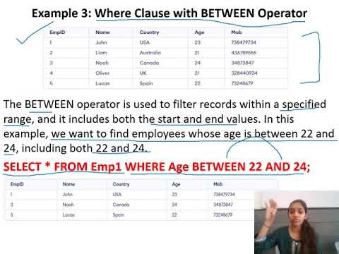 Where clause with third and fourth Example #mysql #sql #databasemanagement #sqlqueries #sqlstatement