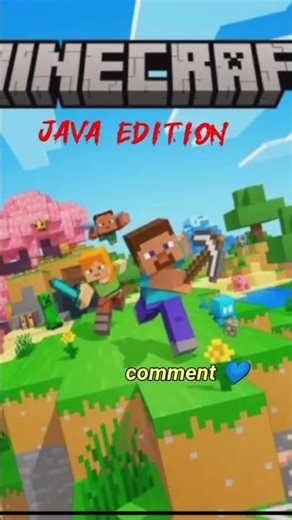 minecraft java edition vs minecraft bedrock edition #gaming #versus #ytshort