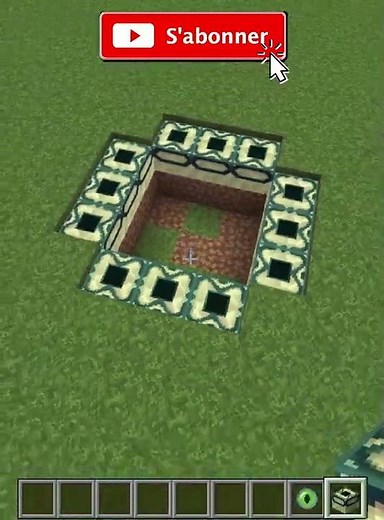 COMMENT FAIRE LE PORTAIL DE l'ENDER DANS MINECRAFT !! #Shorts