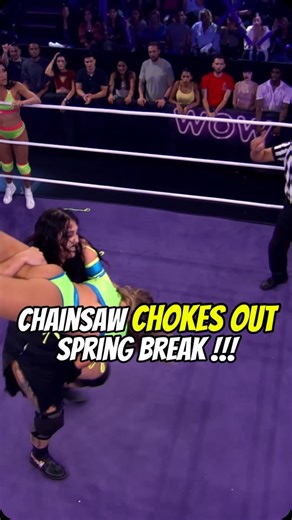 208 reactions · 6 comments | RAWR!!!  Chainsaw could probably choke every member of Spring Break 24/7 AT THE SAME TIME! (Chainsaw may need to be legally registerd as a weapon) Scary! Chainsaw. Daisy Lane. Fury. DOMINATION. Period. #WomenOfWrestling #WOW #WOWTV #ProWrestling #FemaleWrestling #Wrestling | WOW Superheroes | Facebook