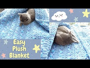 Crochet Blanket Tutorial For Pets | Cat or Dog | Easy Pet Blanket