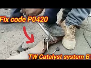 How to fix code P0420 Tw catalytic converter system B1 Nissan #gariautocare