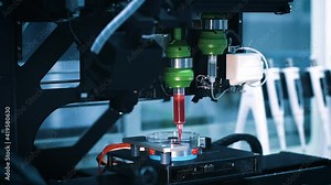 3D printer prints tissues for human surgery. Bioprinting futuristic regenerative medicine. Real process of printing organs on a 3d printer