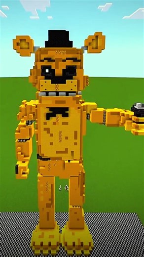 I built Golden Freddy in Minecraft... 🐻✨ (Request)