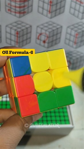 CubeDilator || Acapella || Rubik's Cube on Instagram: "Use Colour ❌ Use Oll Formula-6👆 #cubing #trendingreels #rubikscube #speed #cubedilator"