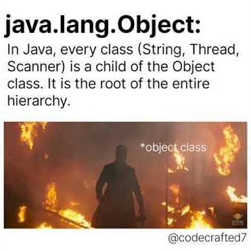 Java Secret: Every Class Inherits This! 🤯 #Java #JavaShorts #ObjectClass #JavaOOP #toxic #yash # kgf